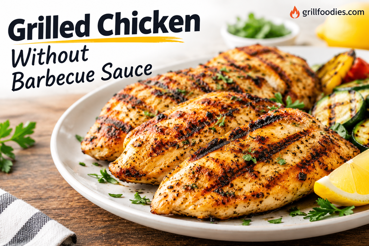 Grilled Chicken Without Barbecue Sauce