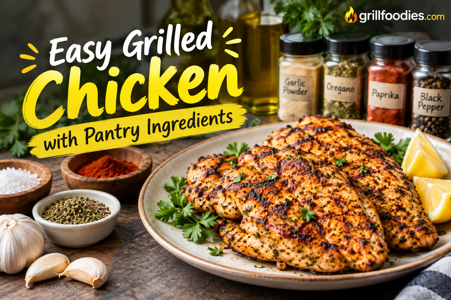 Easy Grilled Chicken with Pantry Ingredients