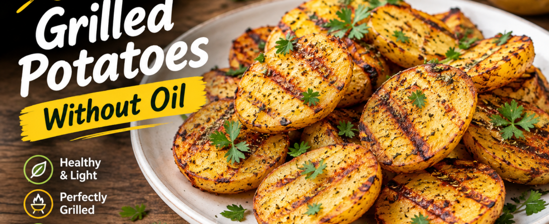 Crispy Grilled Potatoes Without Oil