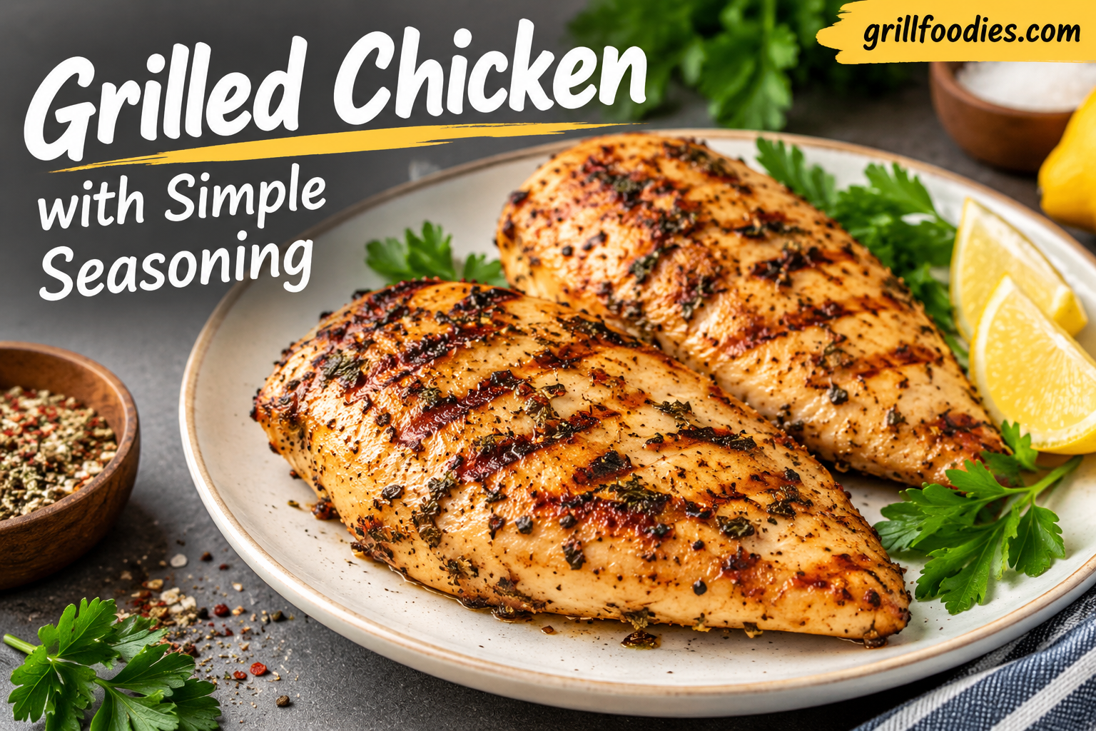 Grilled Chicken With Simple Seasoning: Easy, Juicy, and Flavorful